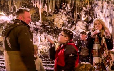 Experience Christmas Lights, Snow, and Caroling at Adventus!
